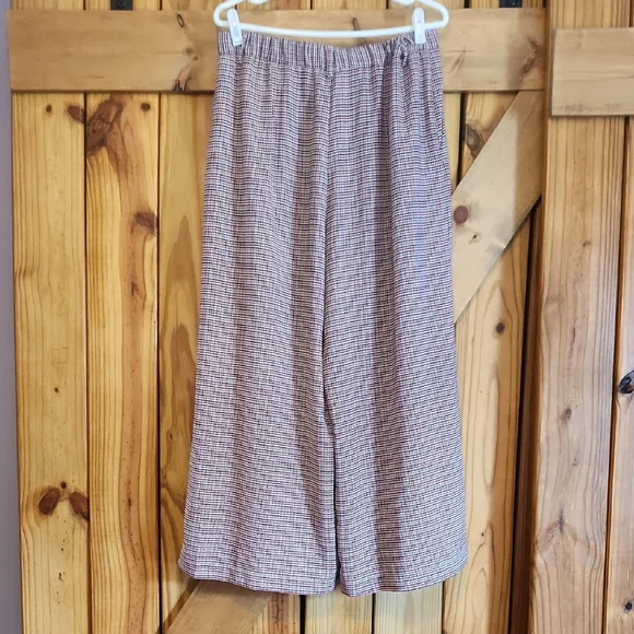 Houndstooth Pleated Wide Leg Pants - Picture 3 of 4